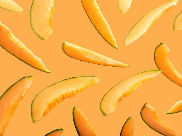 Cantaloupe Slices Background