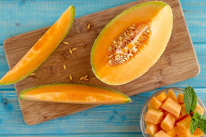 Cantaloupe Wooden Board