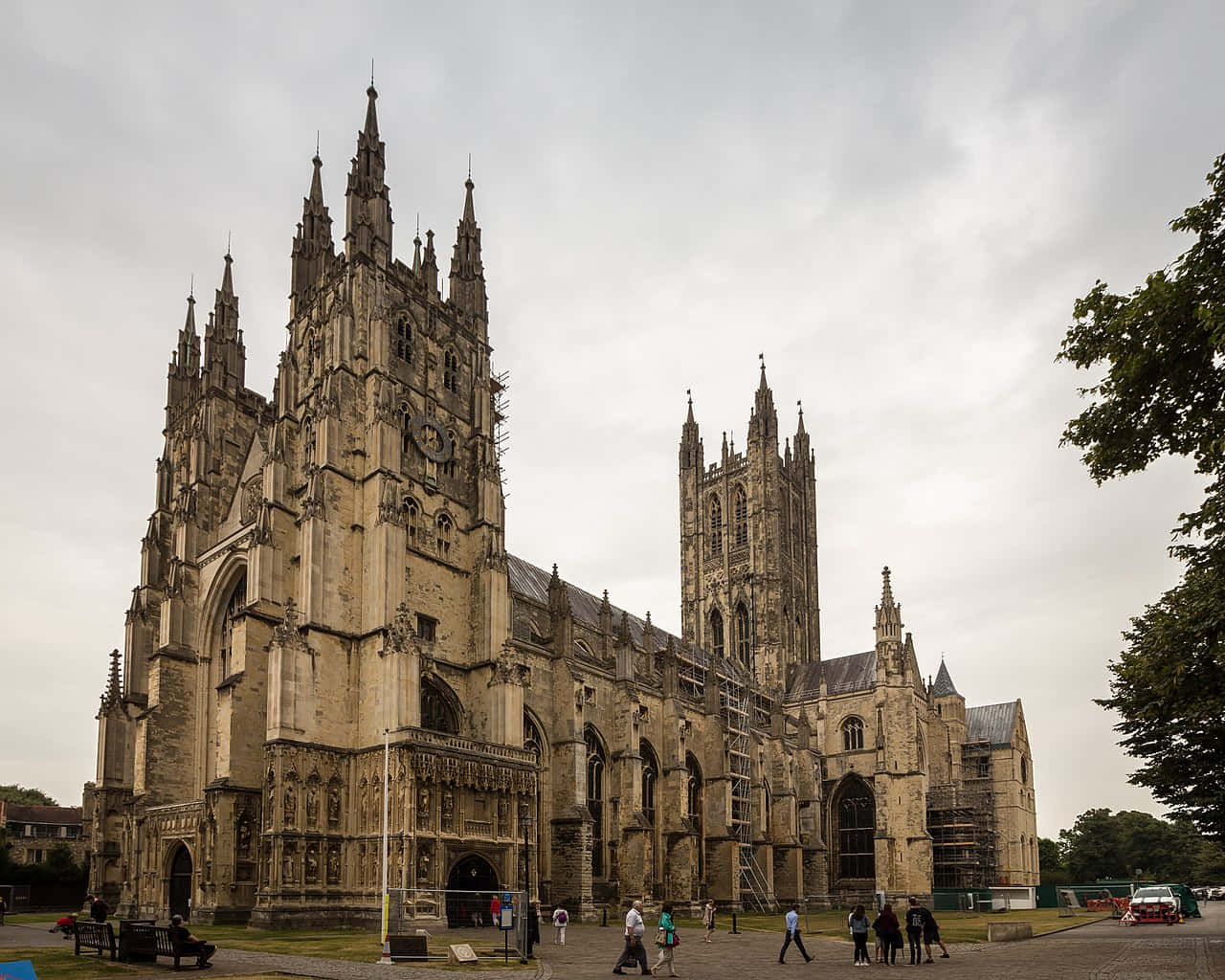 Canterbury Cathedral On A Gloomy Day