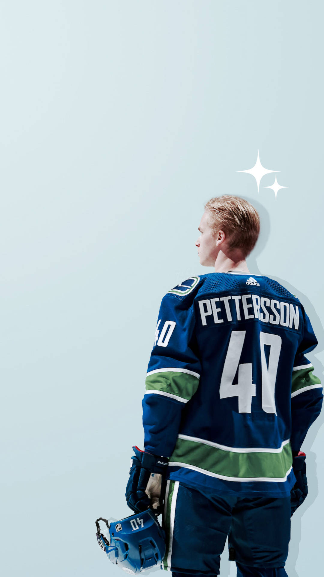 Canucks Player Elias Pettersson Minimalist Poster Background