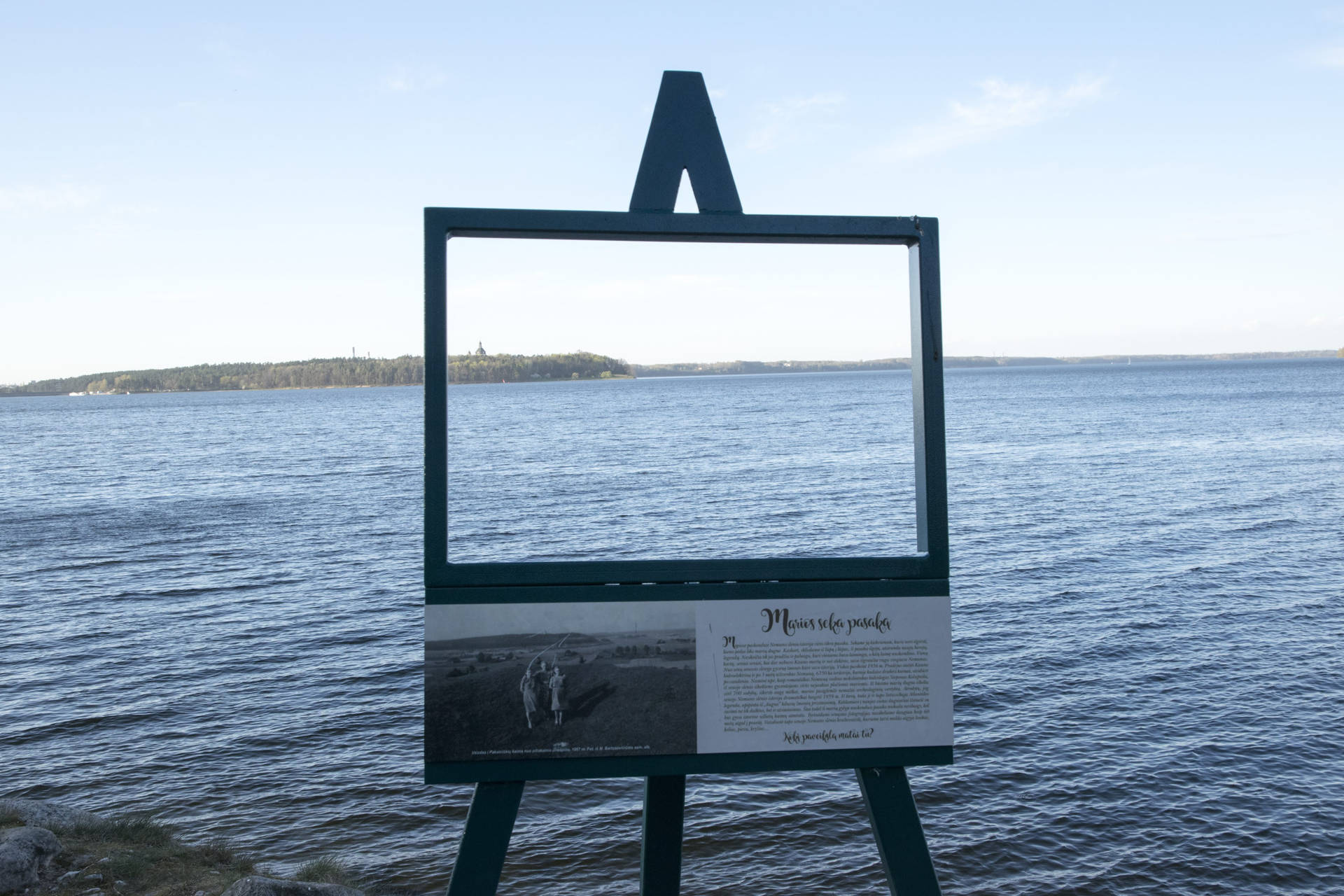 Canvas Near Lake In Lithuania