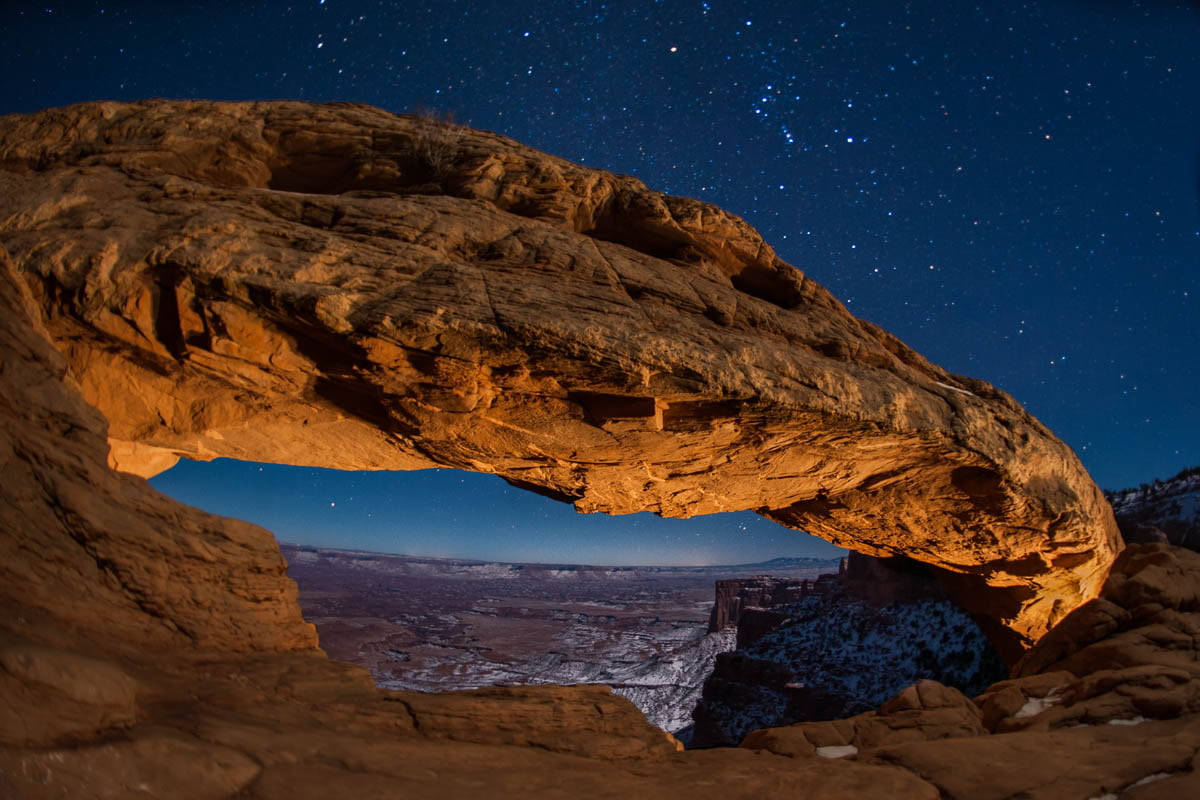 Canyonlands National Park Evening Sky Background