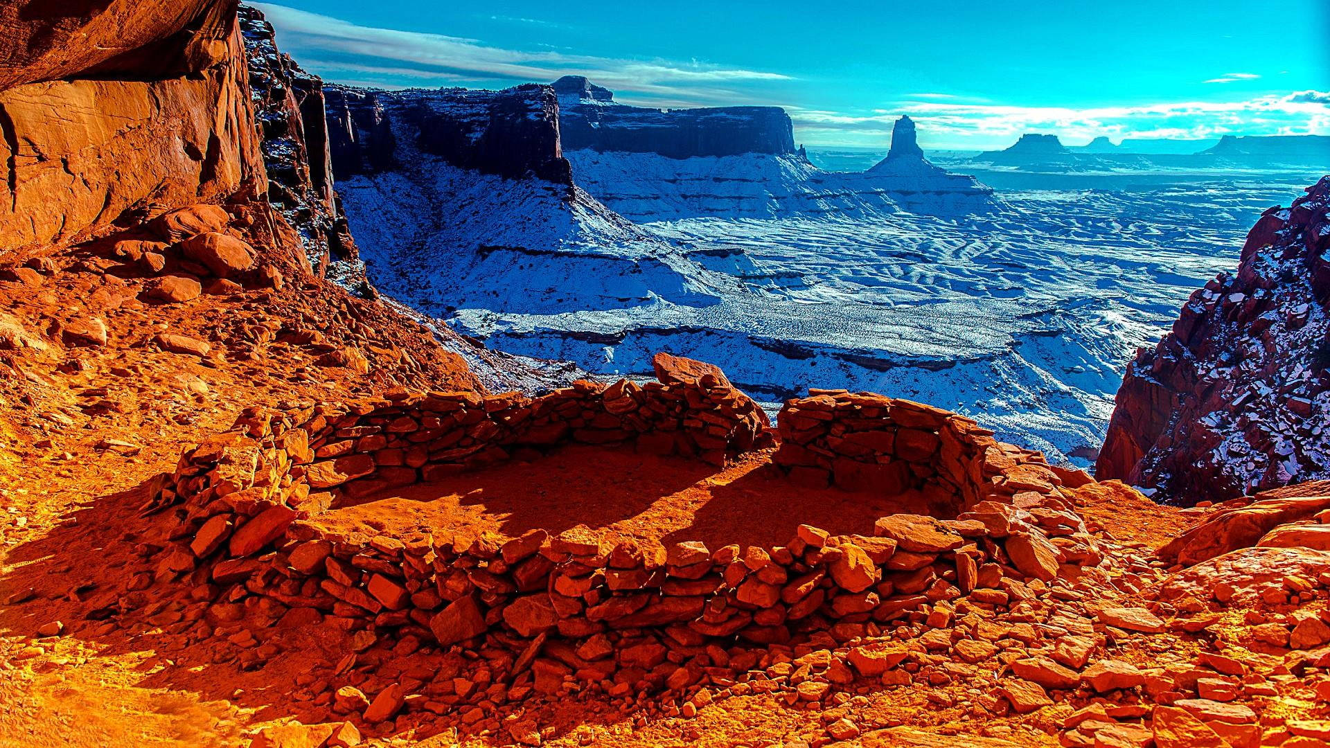 Canyonlands National Park False Kiva Background