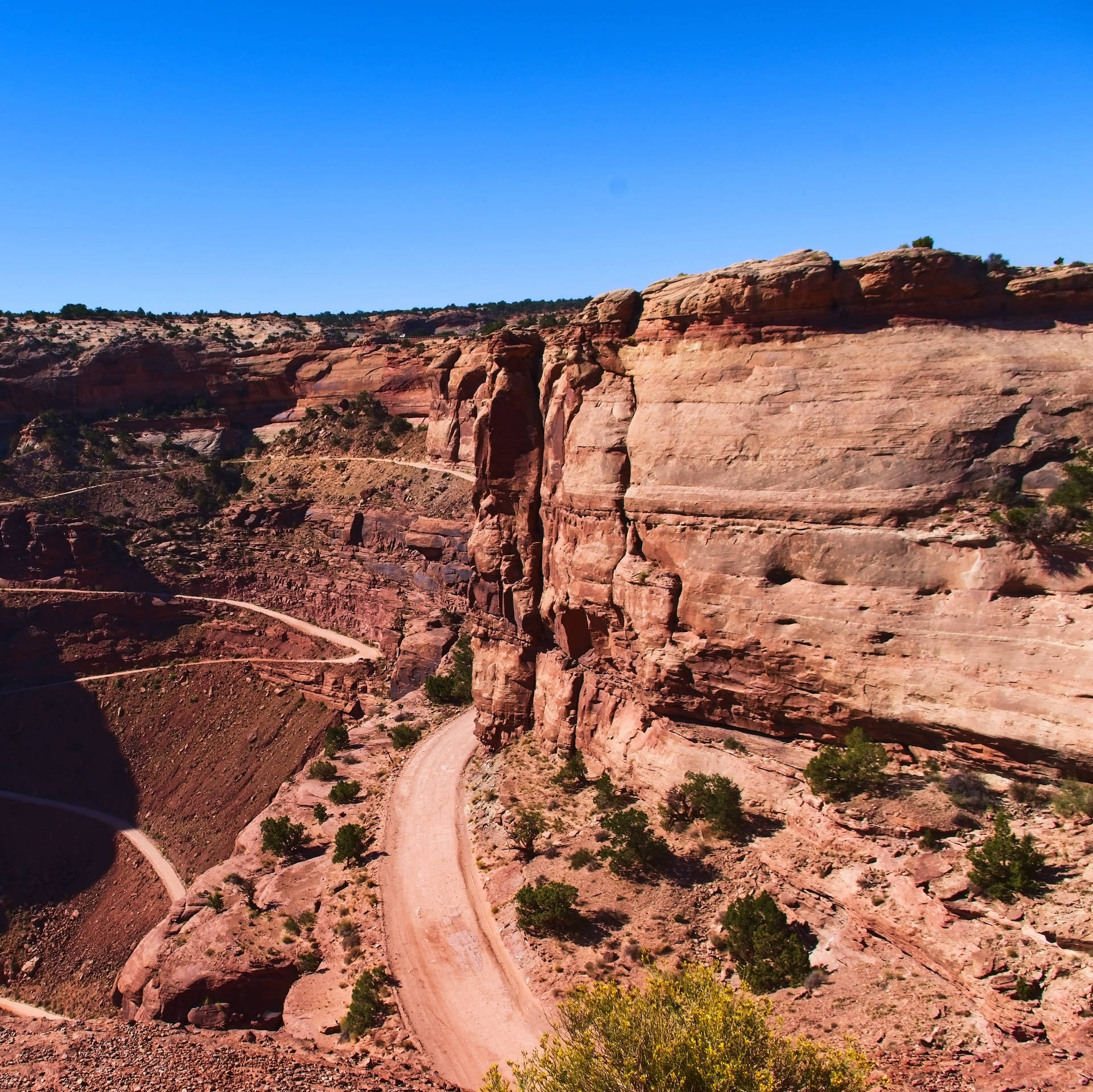 Canyonlands National Park Road Trail Background