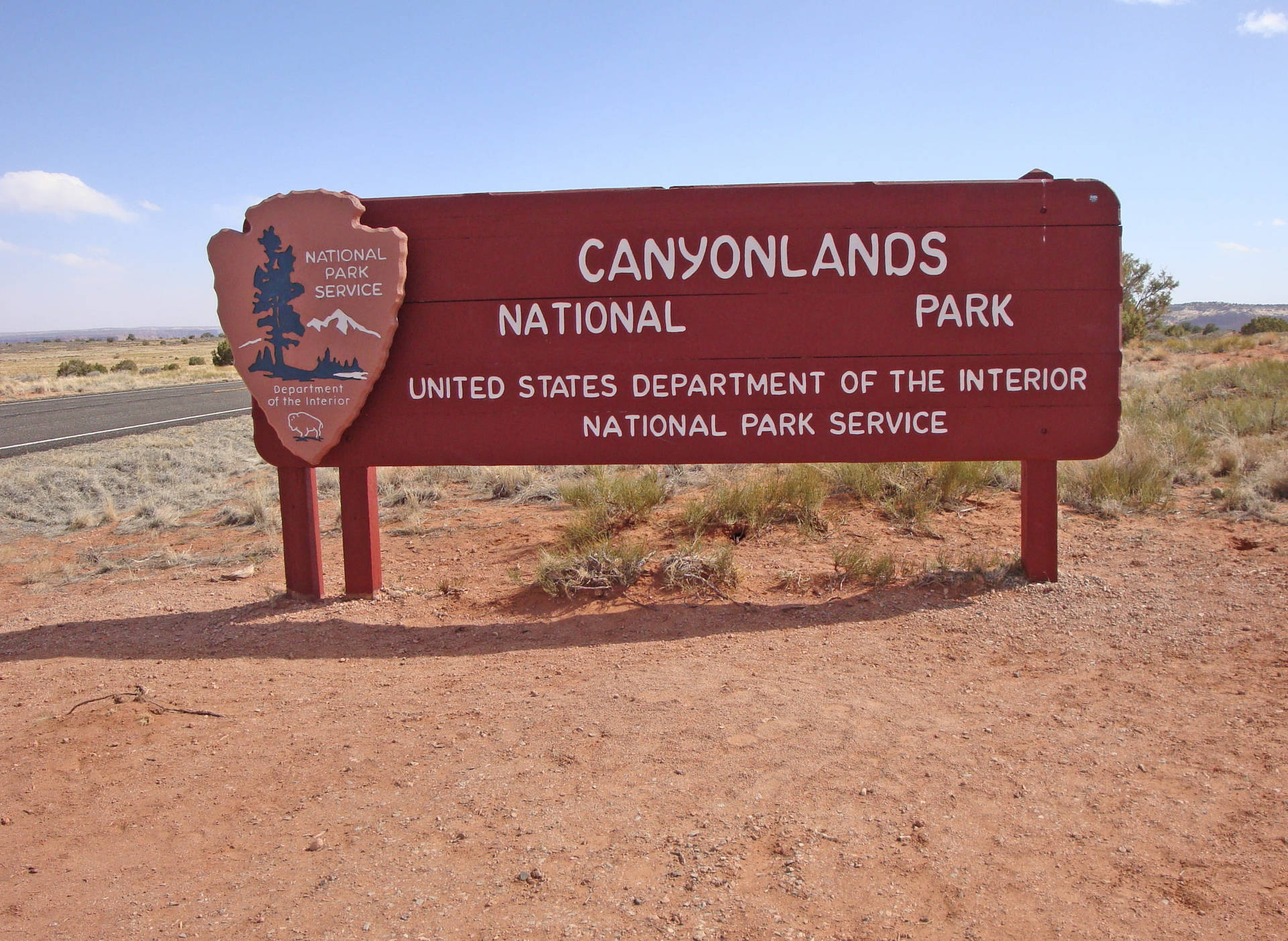 Canyonlands National Park Signage Background