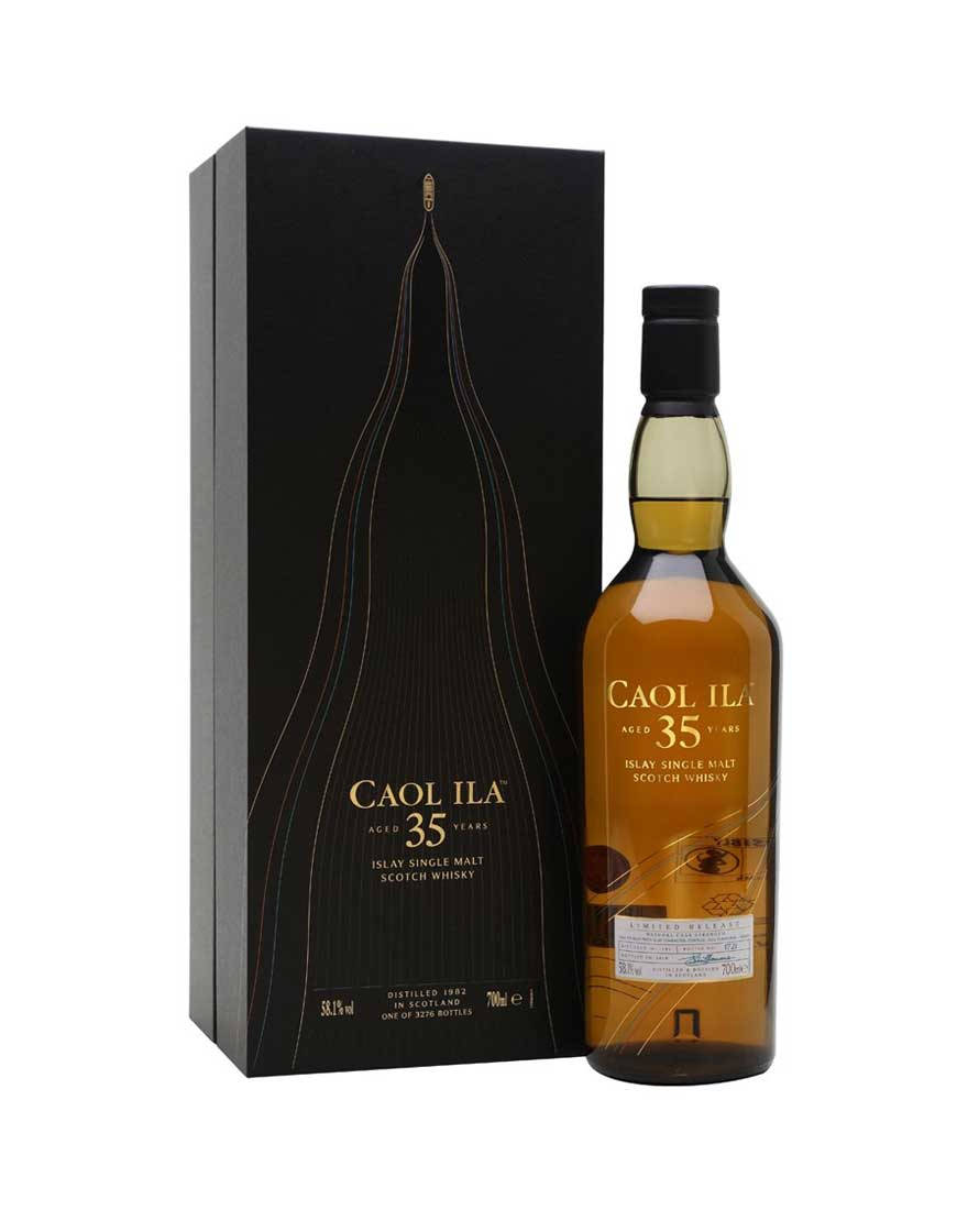 Caol Ila 35 Years Whiskey Background