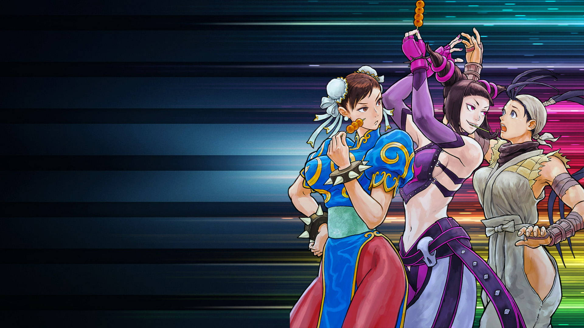 Capcom Female Street Fighters Background