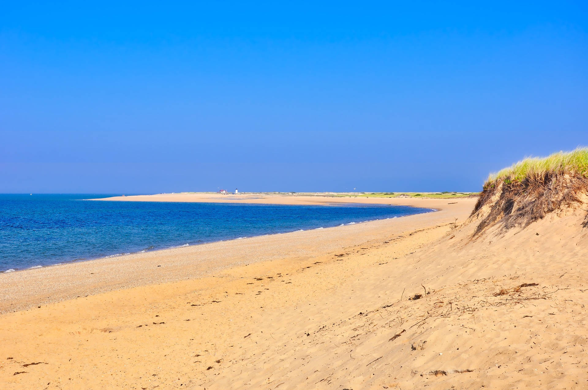 Cape Cod Clear Blue Sea Background