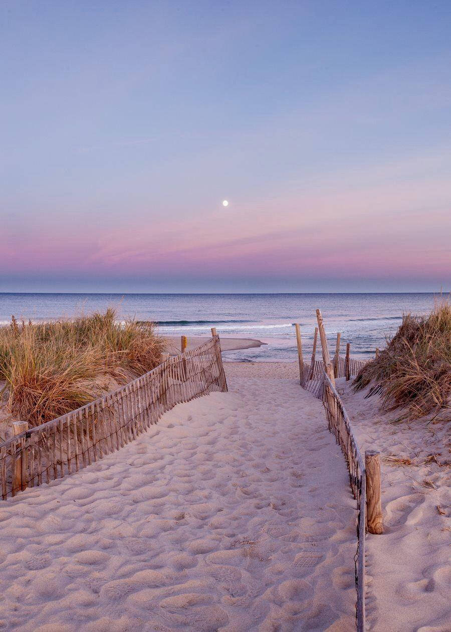 Cape Cod Purplish Sky Background