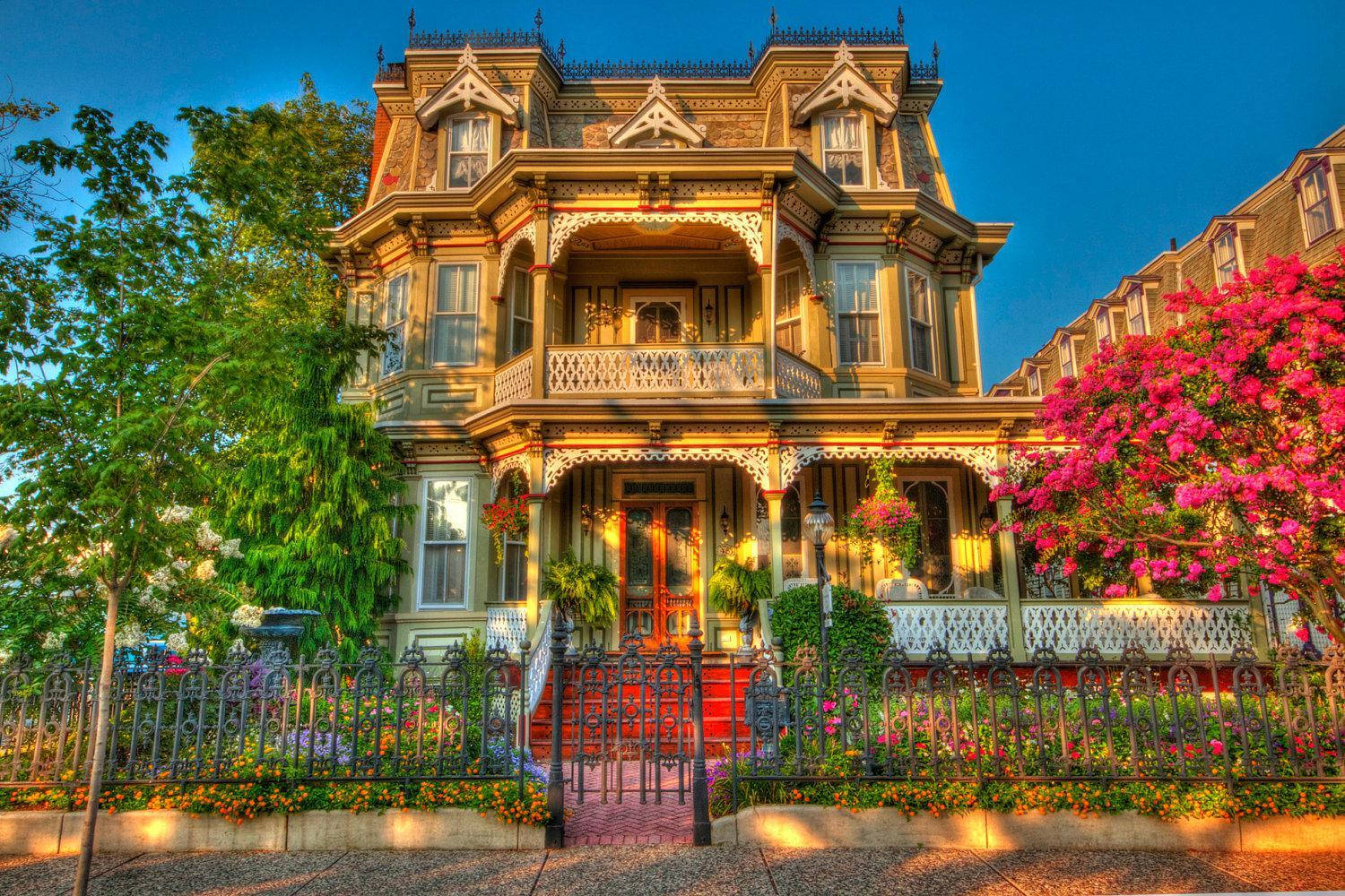 Cape May Victorian House Background