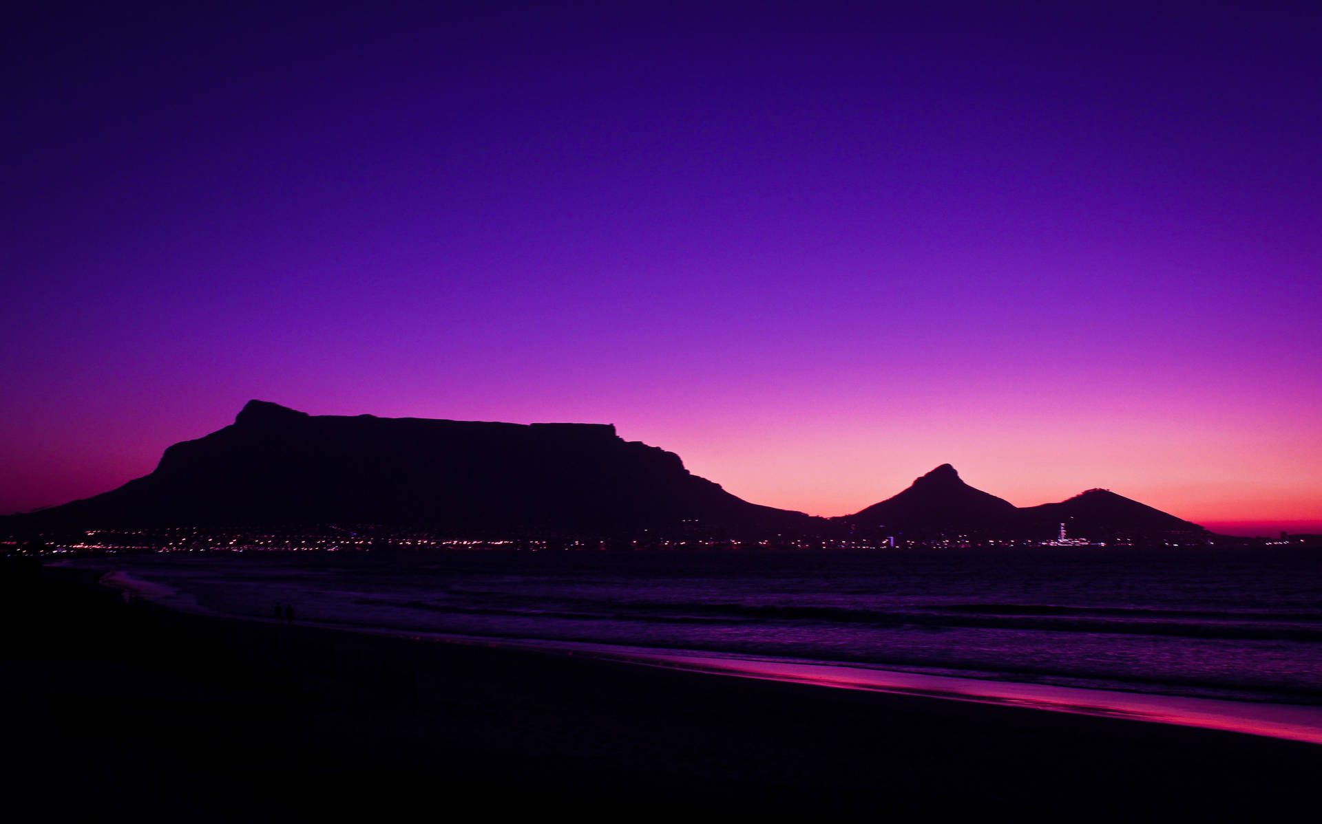 Cape Town Beautiful Sunset Background