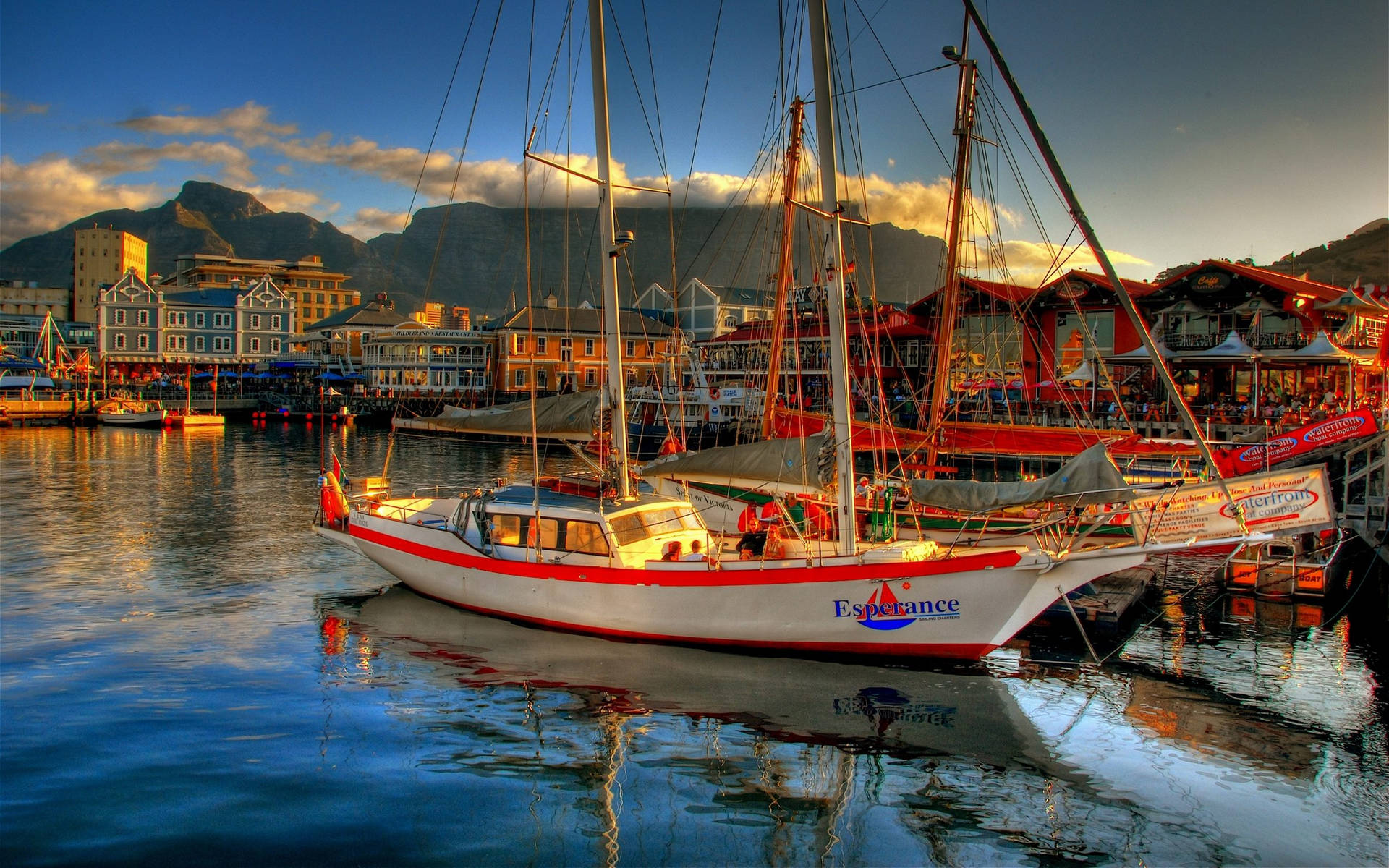 Cape Town South Arica Harbor Background