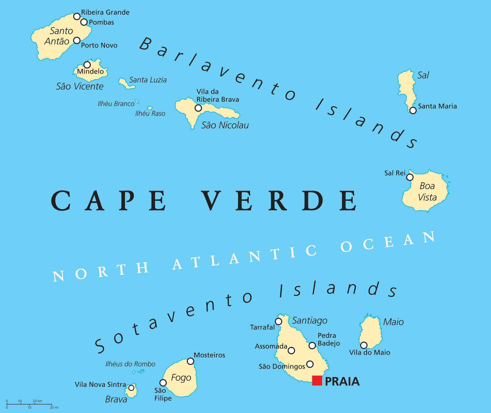 Cape Verde Map