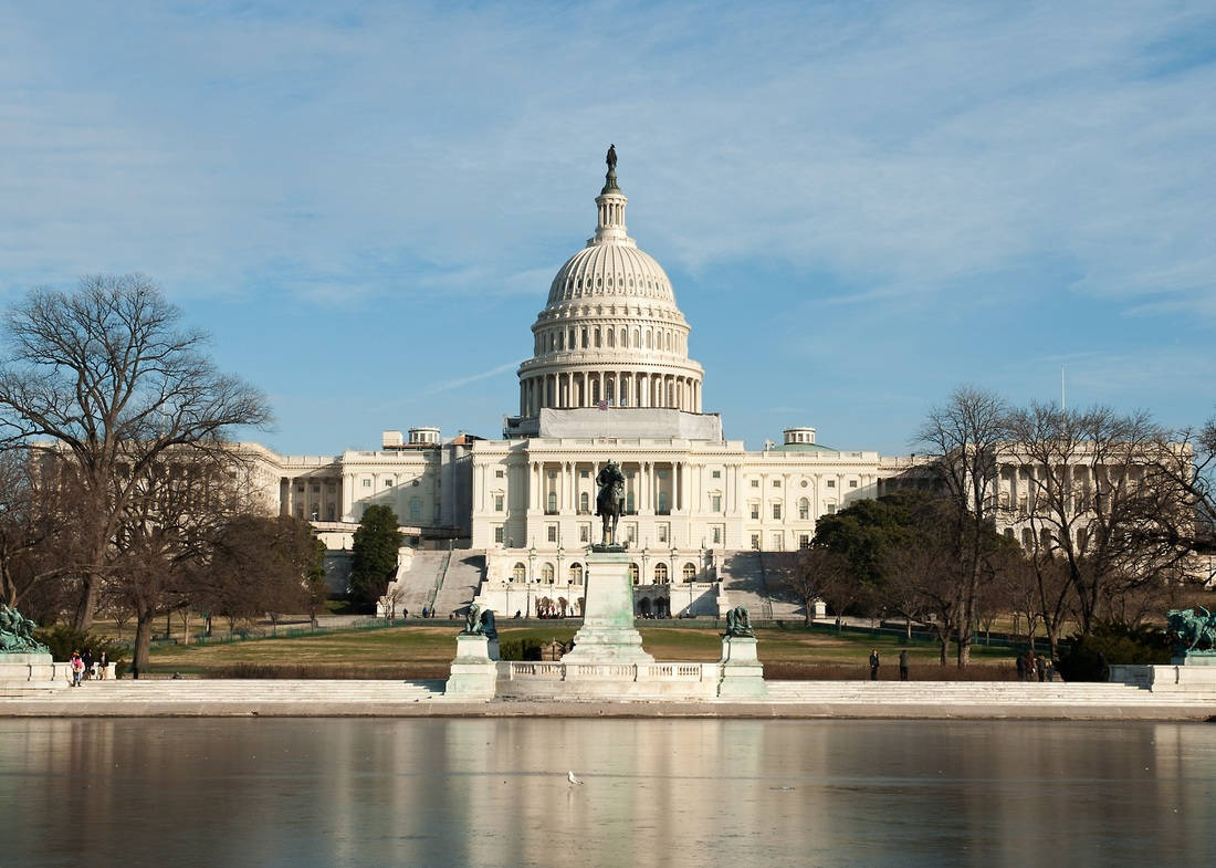 Capitol Hill In Autumn Background