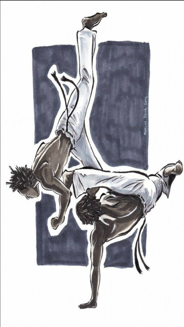 Capoeira Mixed Media Art Background