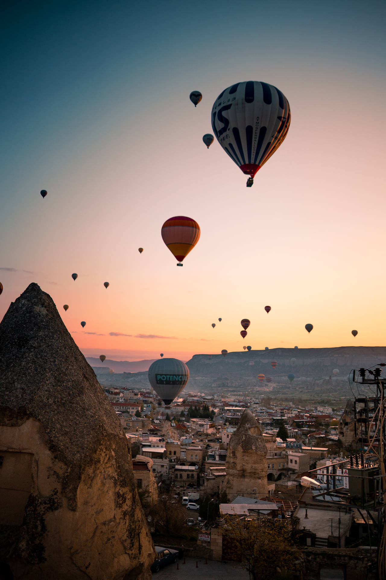 Cappadocia Balloons In Sky