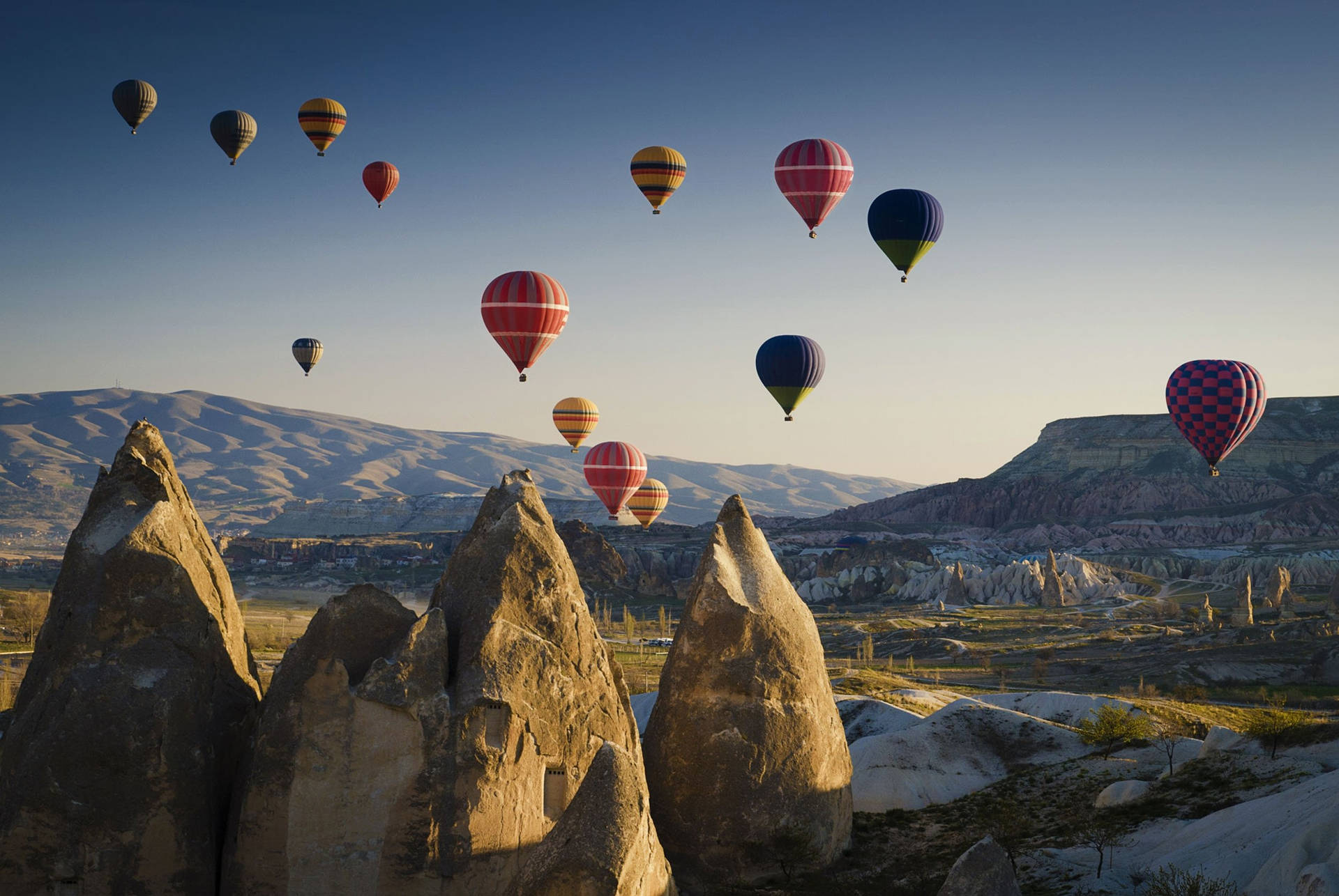 Cappadocia Balloons Rising Up