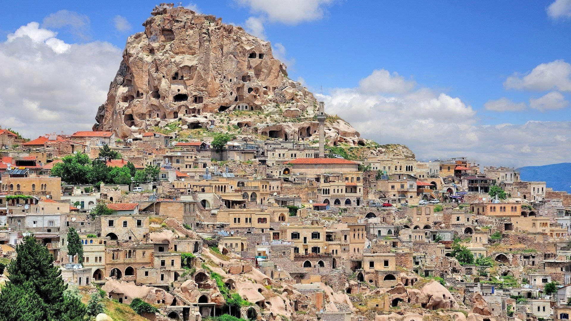 Cappadocia Town On Hill