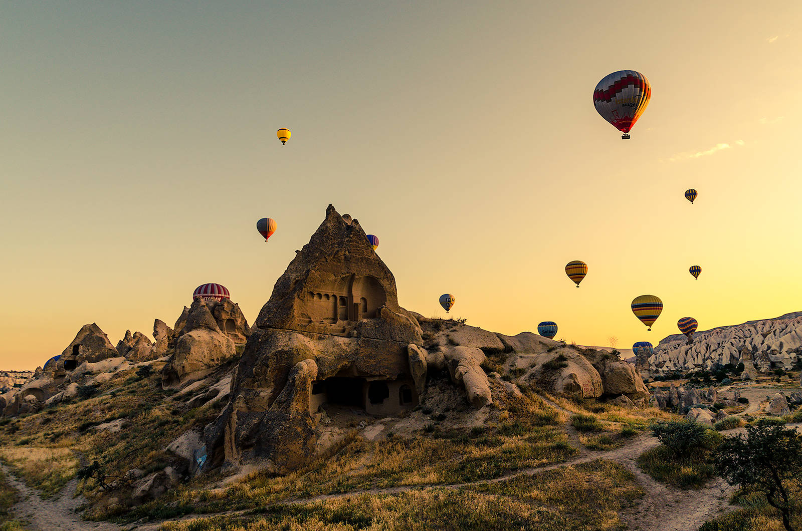 Cappadocia Yellow Sky