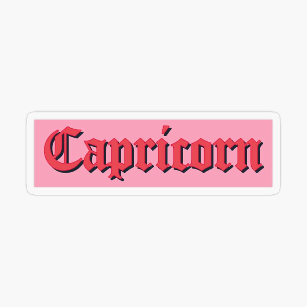 Capricorn Aesthetic Tribal Lettering Background