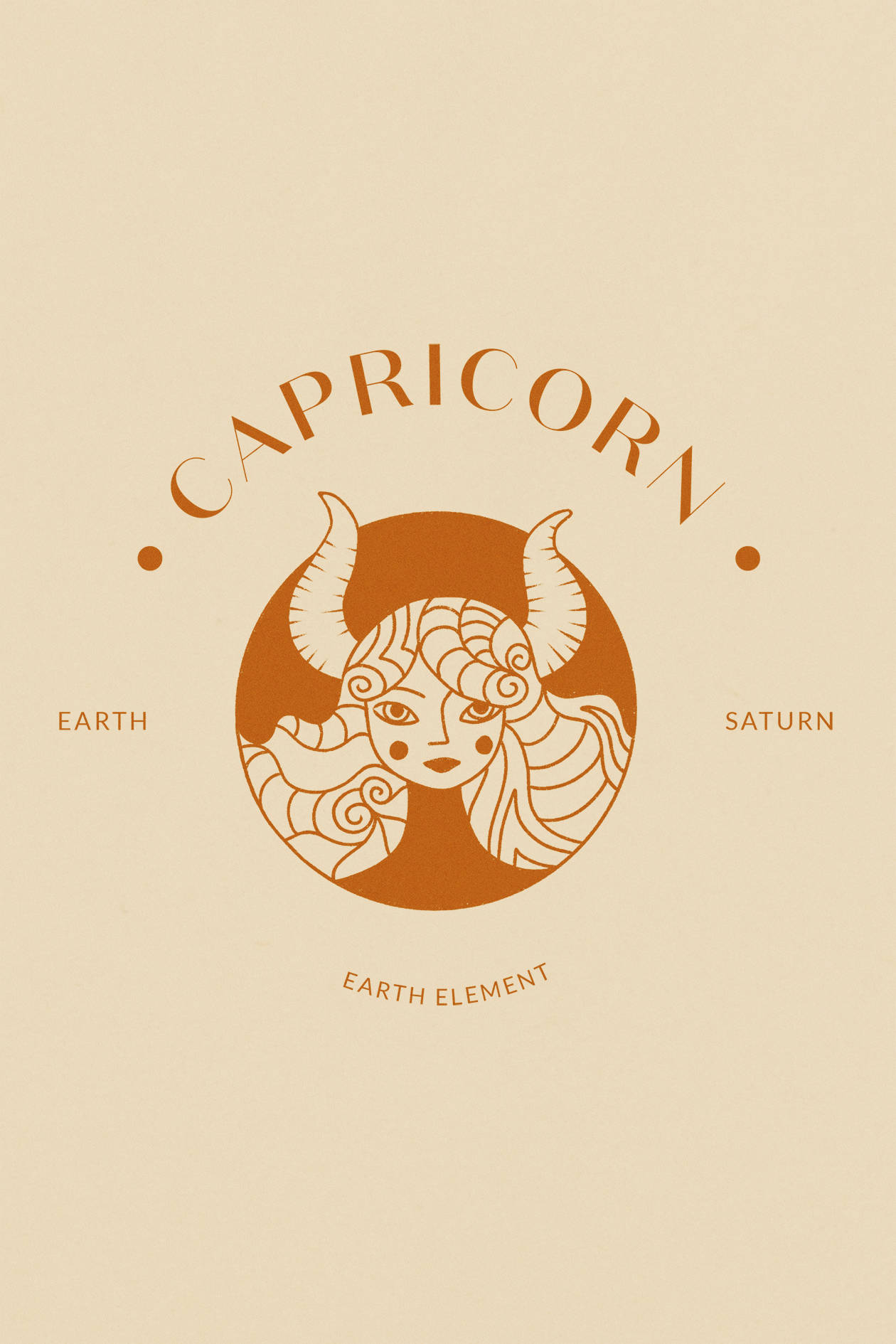 Capricorn Earth Element Background