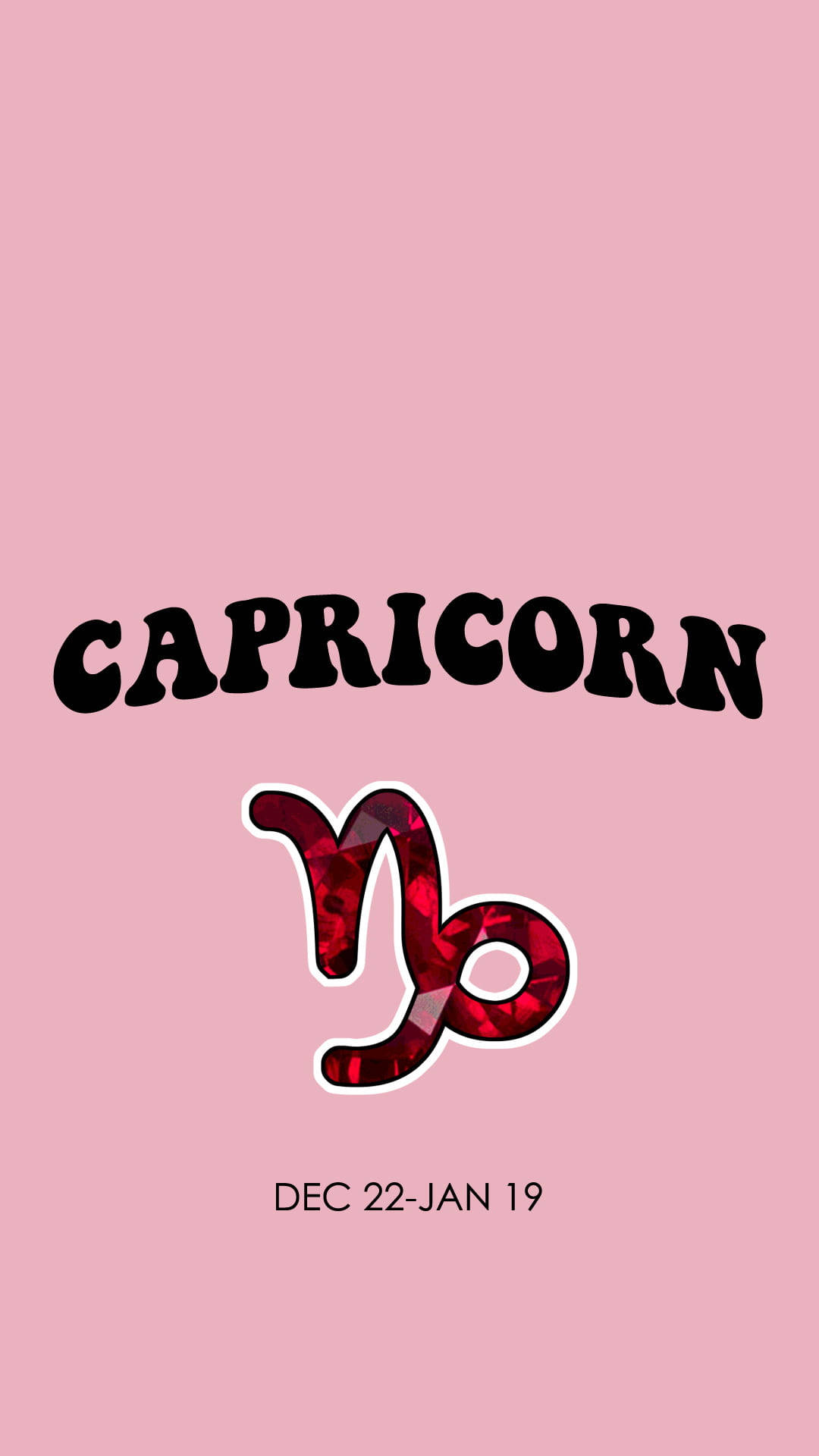 Capricorn Pink Background