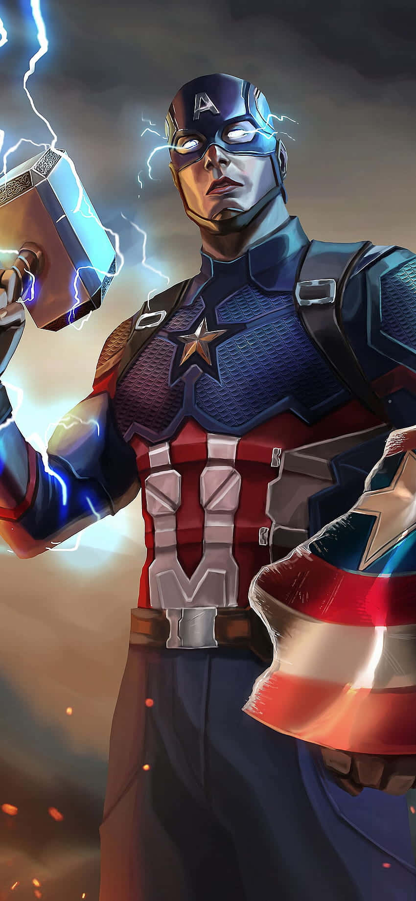 Captain America Android Comic Background