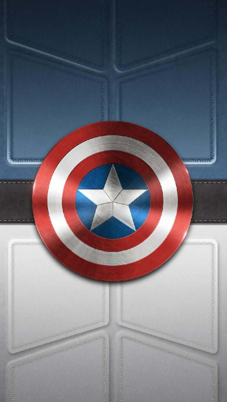 Captain America Android Shield On The Door Background