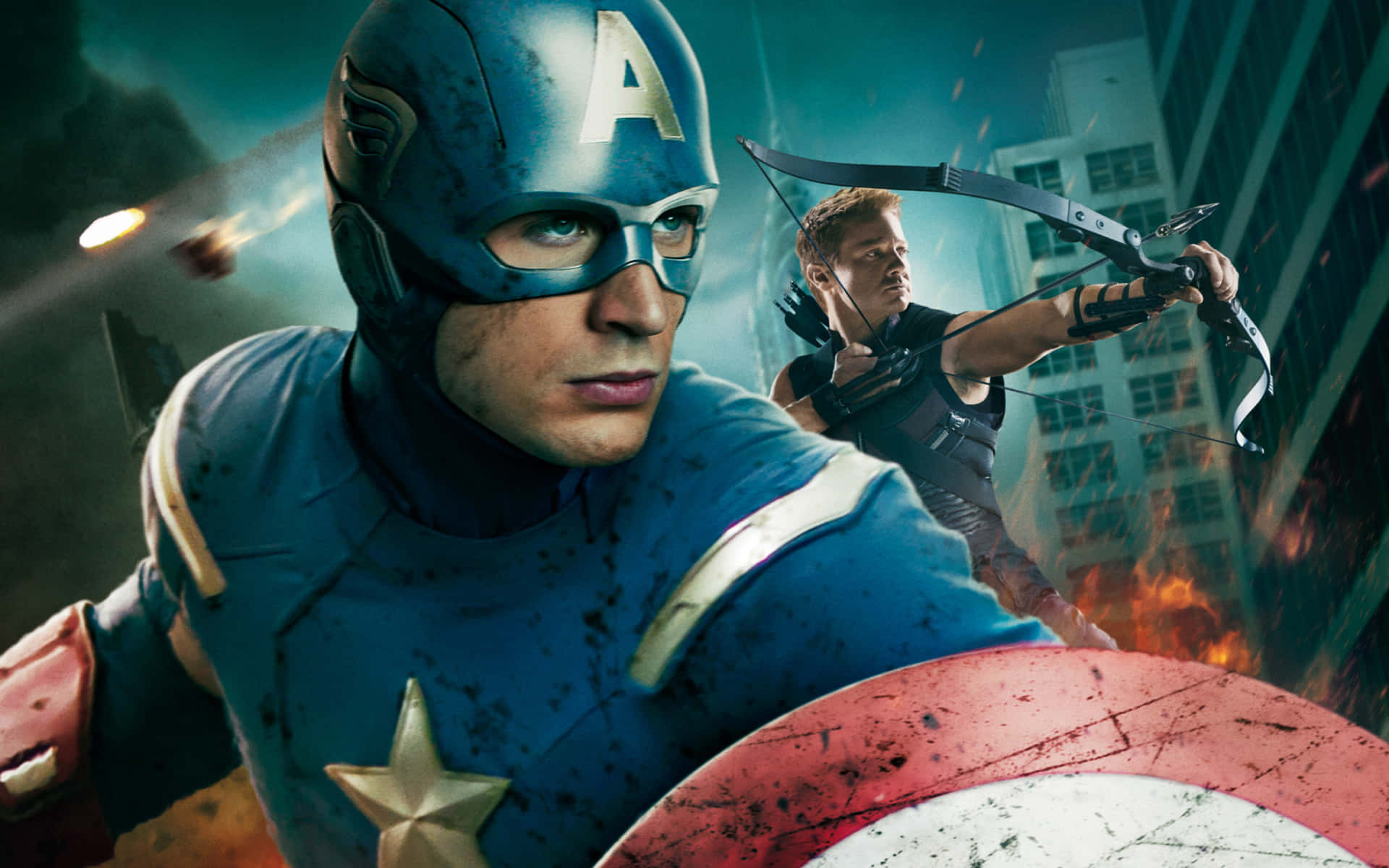 Captain America Archer Movie Scene Background