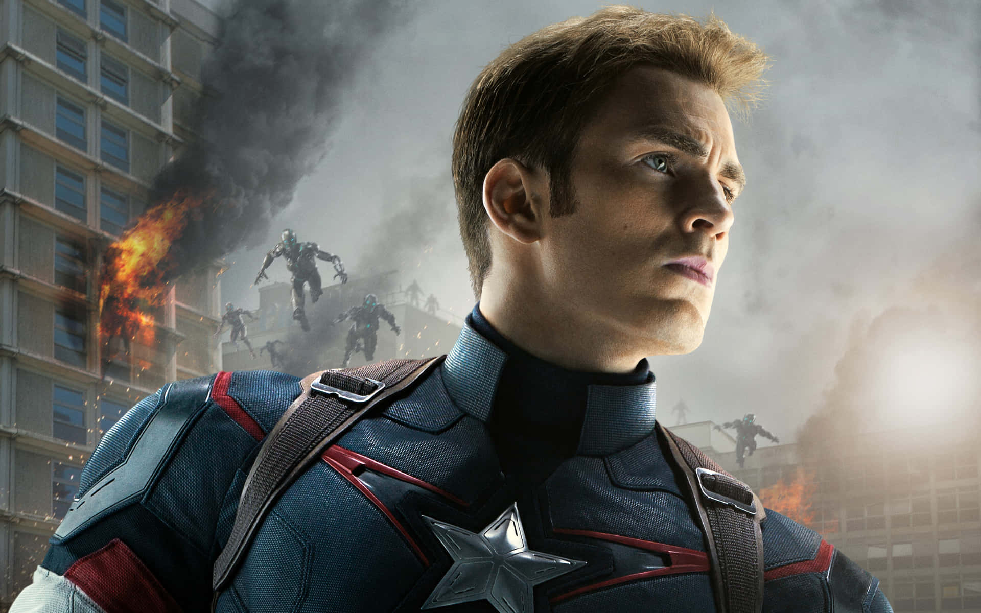 Captain America Battle Backdrop Background