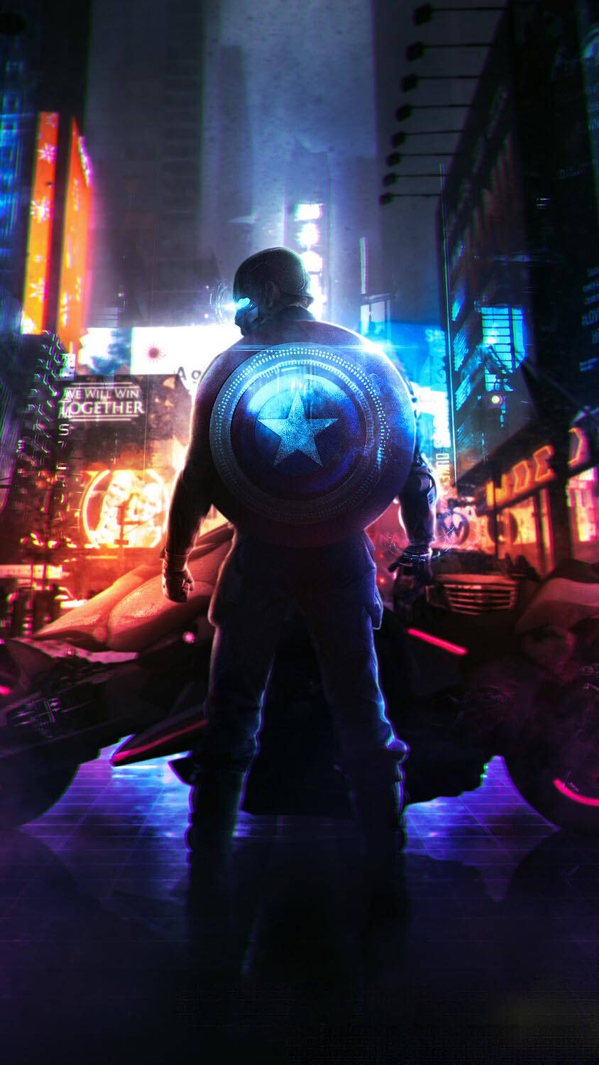 Captain America Cyberpunk Iphone X