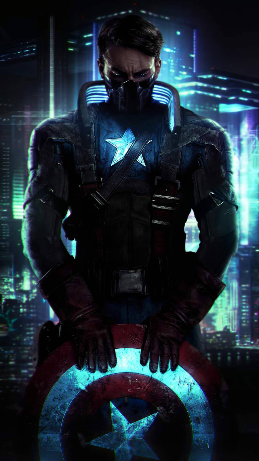 Captain America Cyberpunk Iphone X
