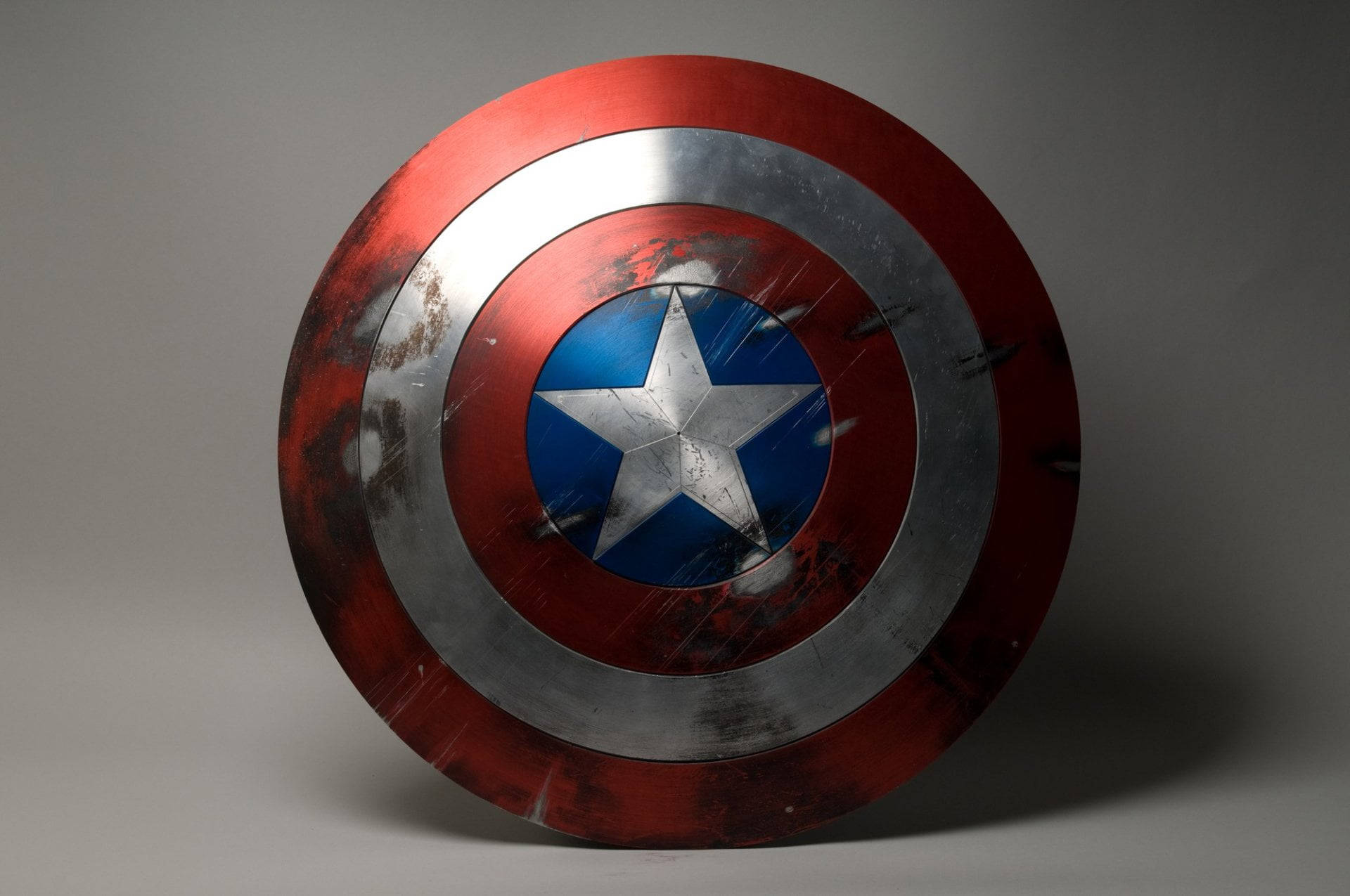 Captain America Holding His Iconic Shield Ready To Take On The World