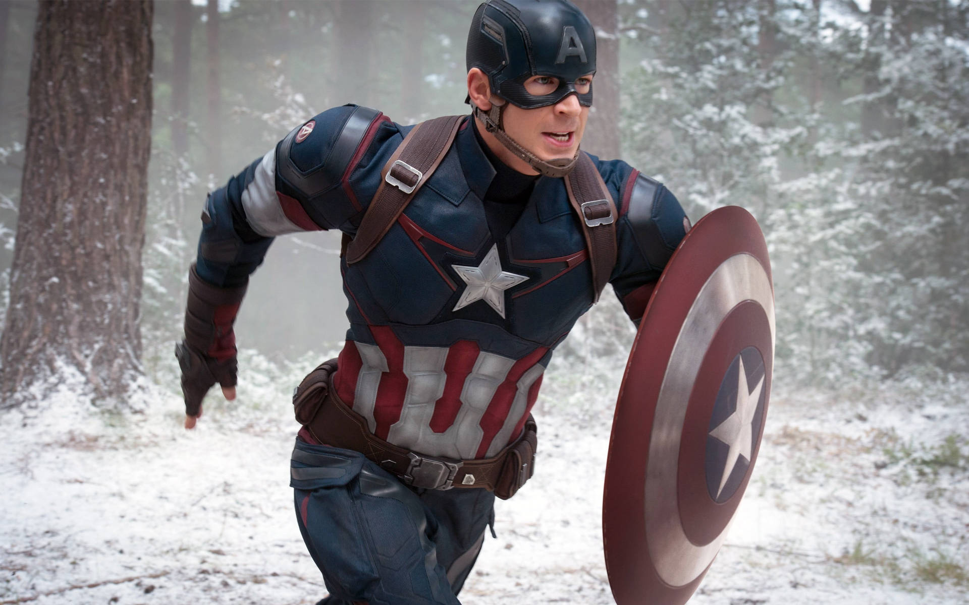 Captain America In The Woods