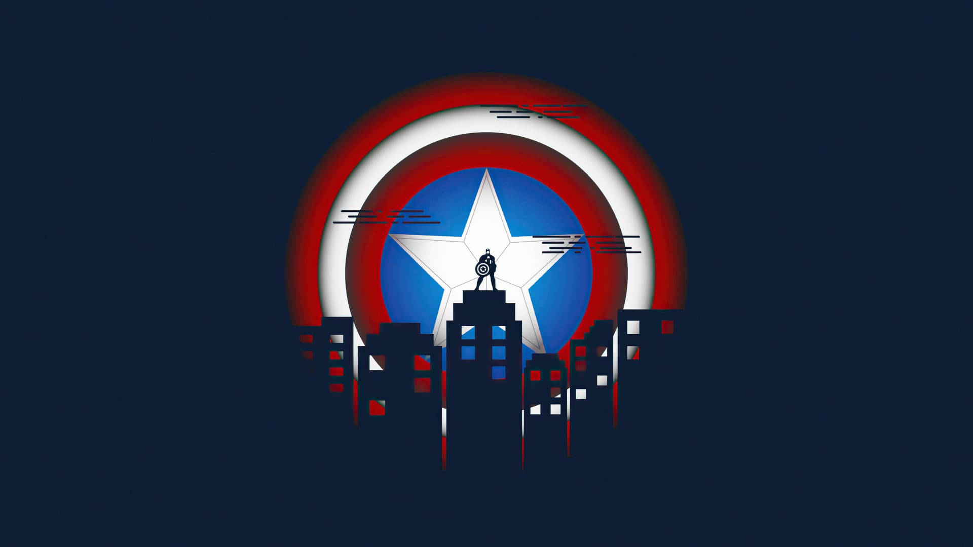 Captain America Iphone City Art Background