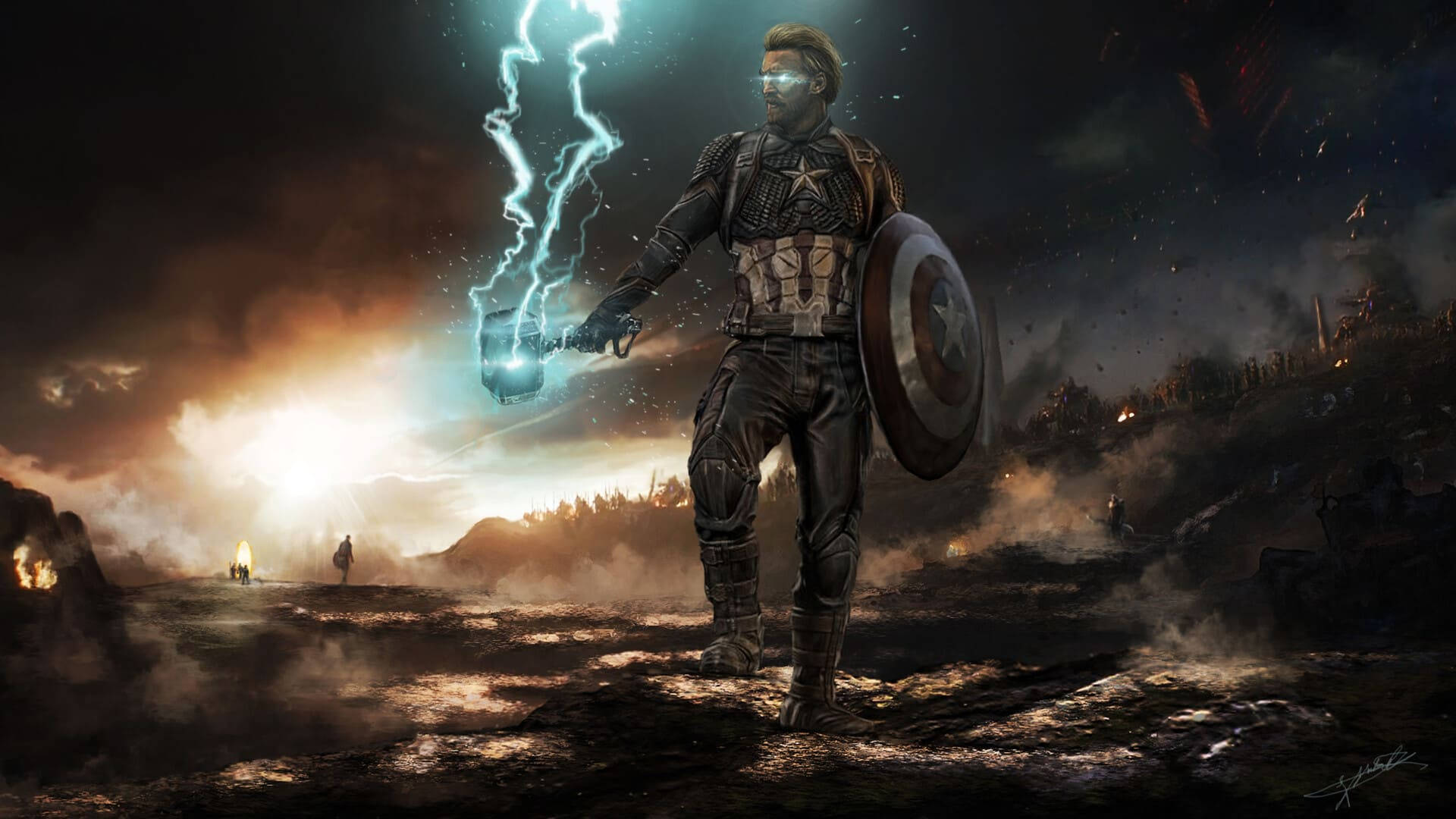Captain America Iphone Destruction Background