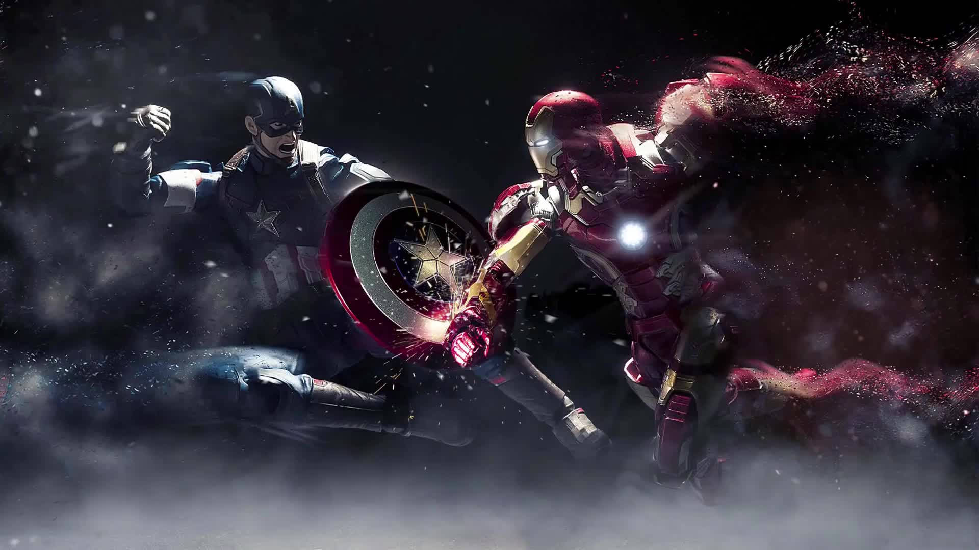 Captain America Iron Man Full Hd