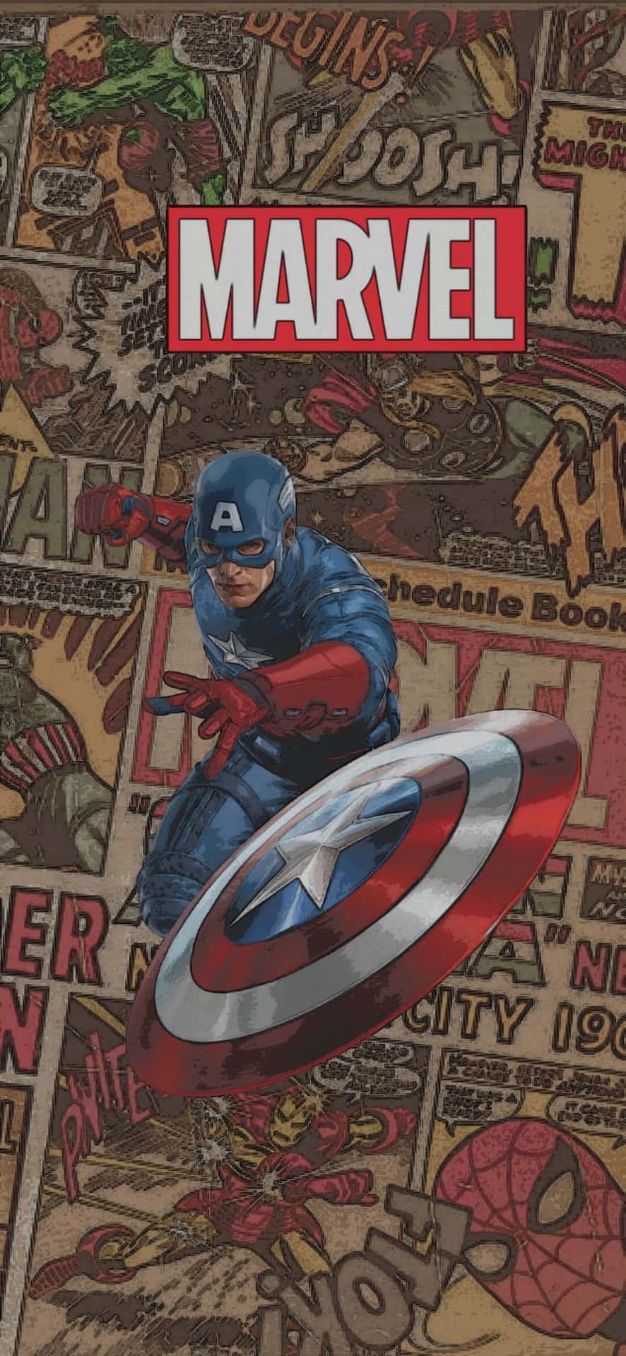 Captain America Is A Marvel Superhero That Has Been Fighting For Justice Since World War Ii Background