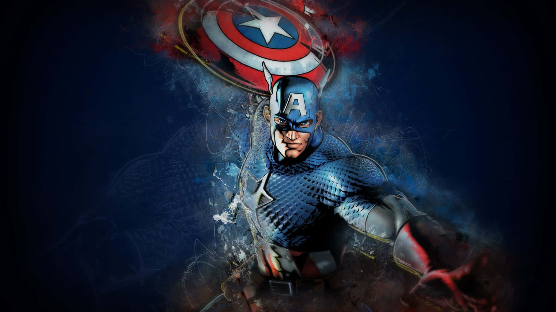 Captain America Marvel Comics 2560x1440 Background