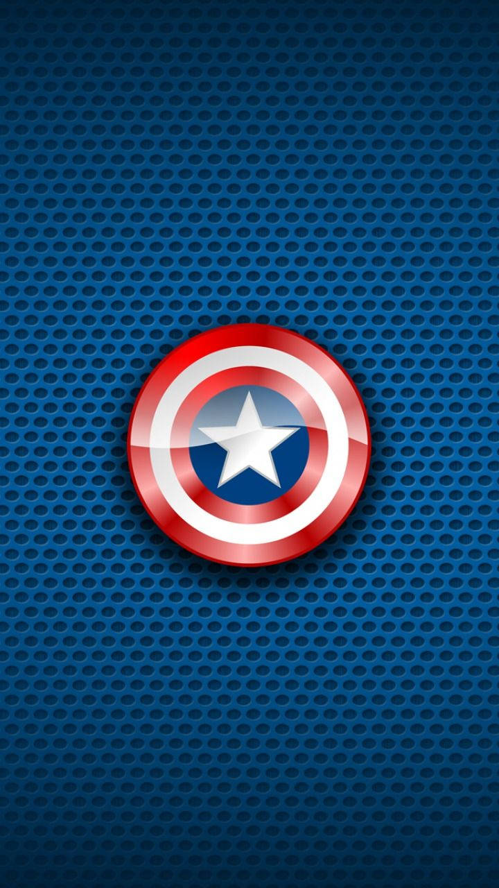 Captain America Mobile Blue Holes Background Background