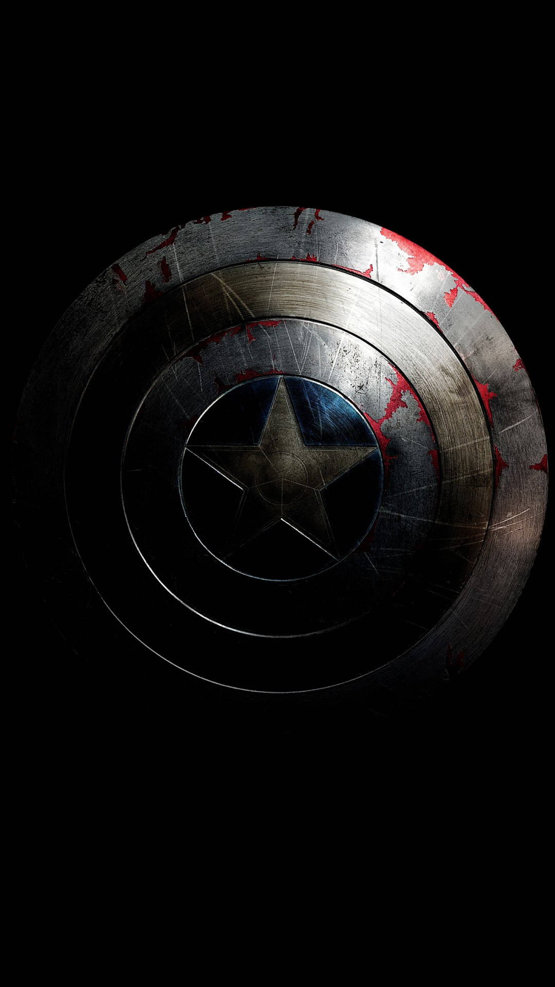 Captain America Mobile Rusty Shield Background