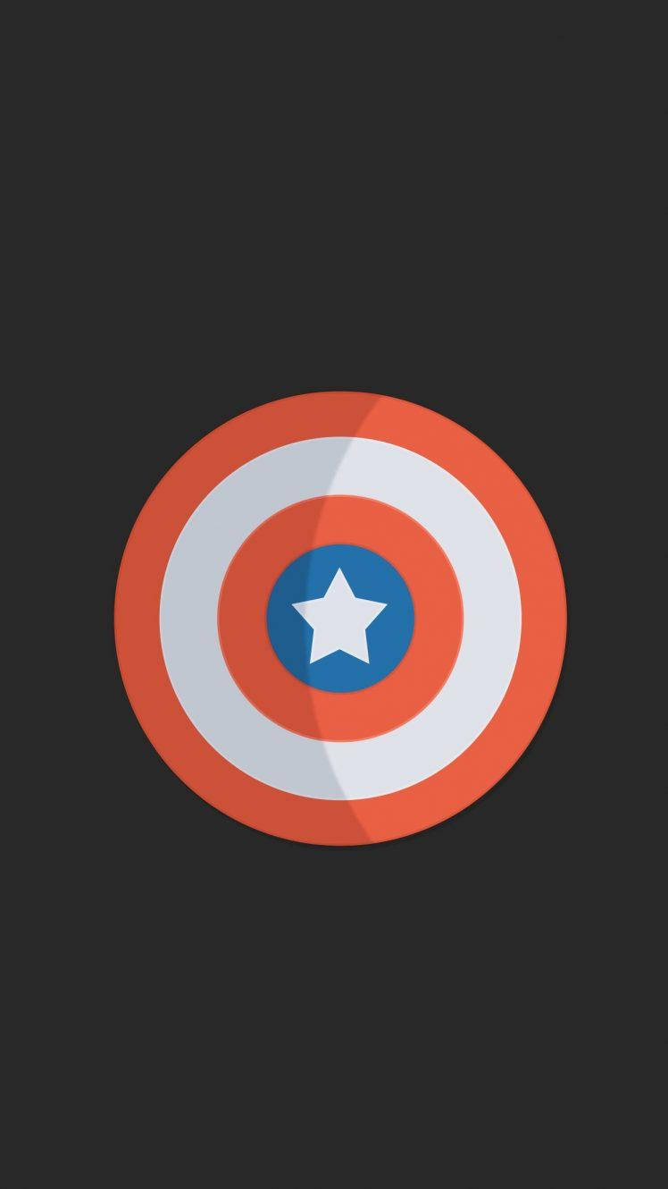 Captain America Mobile Shield 2d Art Background