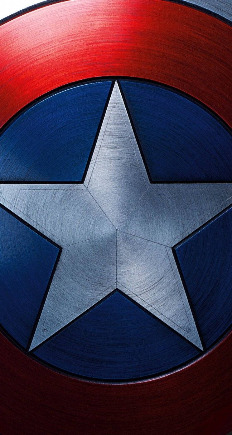 Captain America Mobile Shield Zoomed In Background