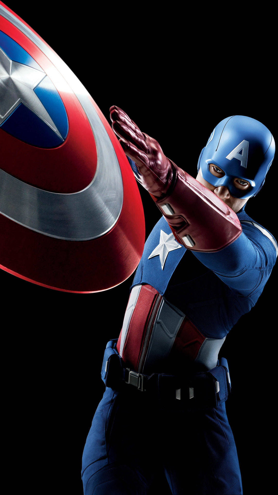 Captain America Mobile Throwing Shield Background