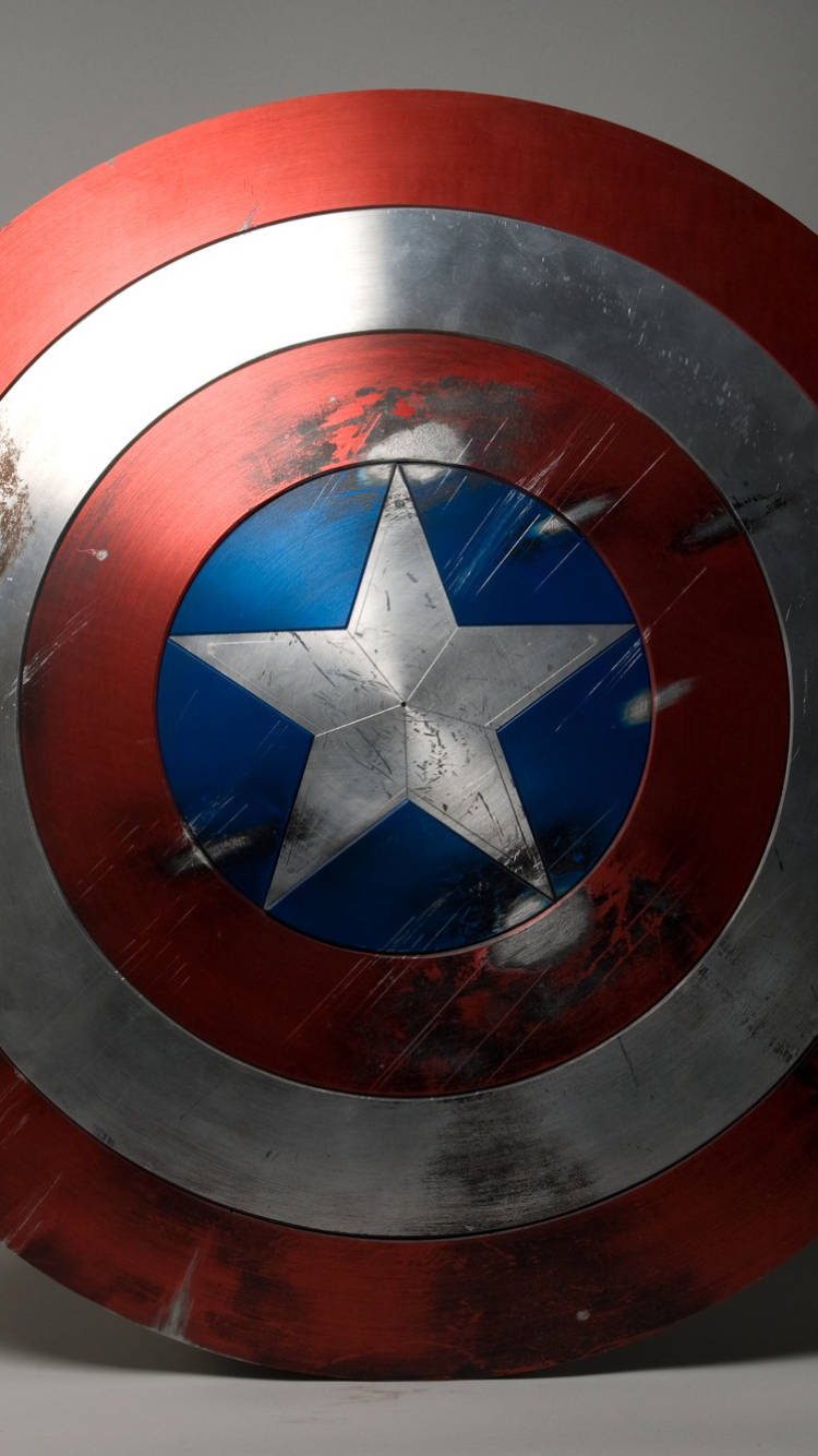 Captain America Mobile Zoom Rusty Shield Background