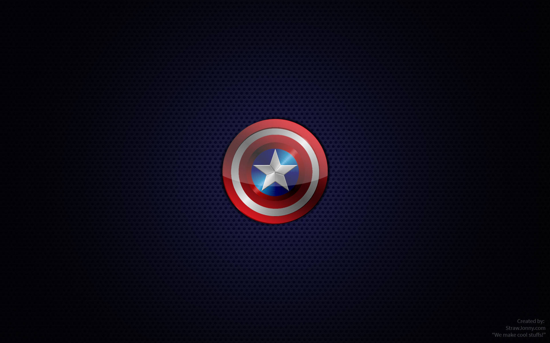 Captain America Raising His Vibrant Shield Background