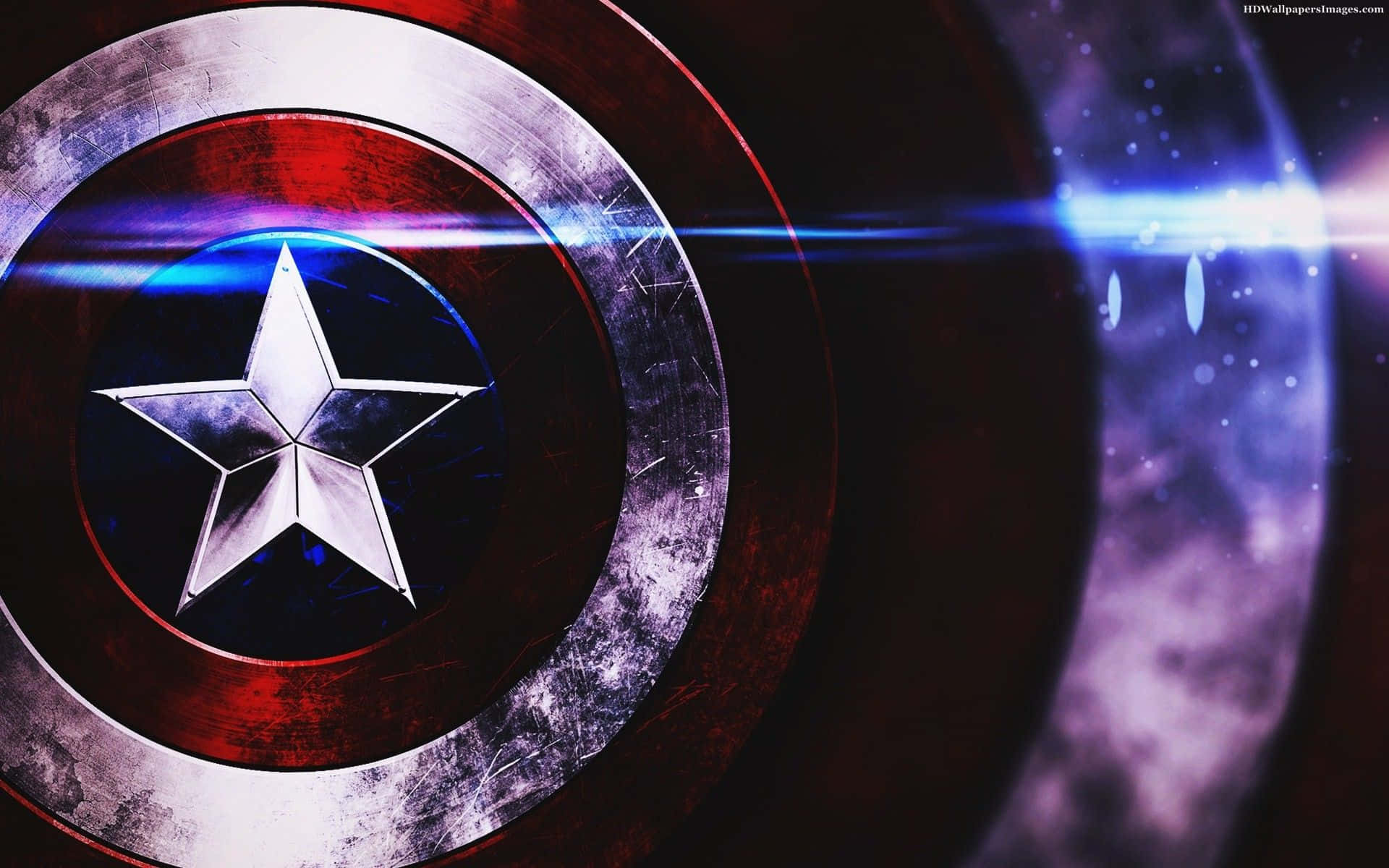 Captain America's Emblem - A Symbol Of Hope And Justice Background