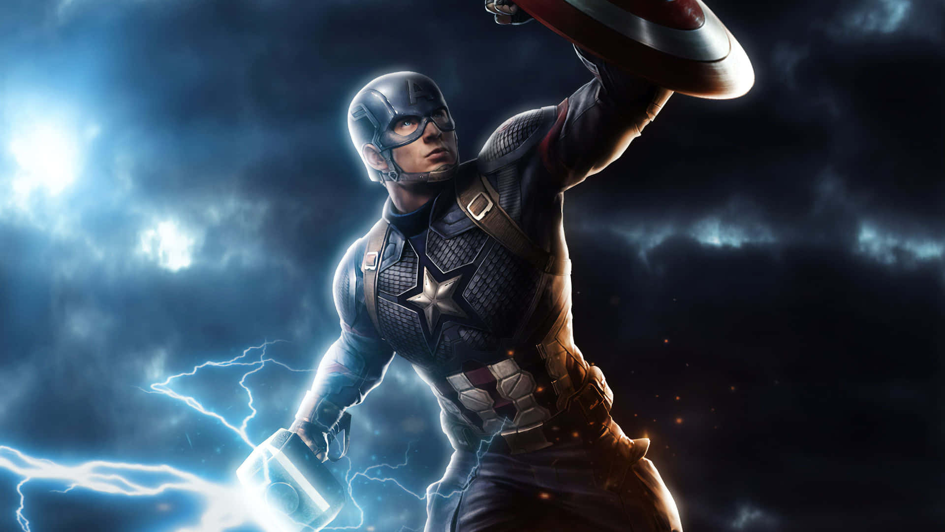 Captain America Shield Defense Background