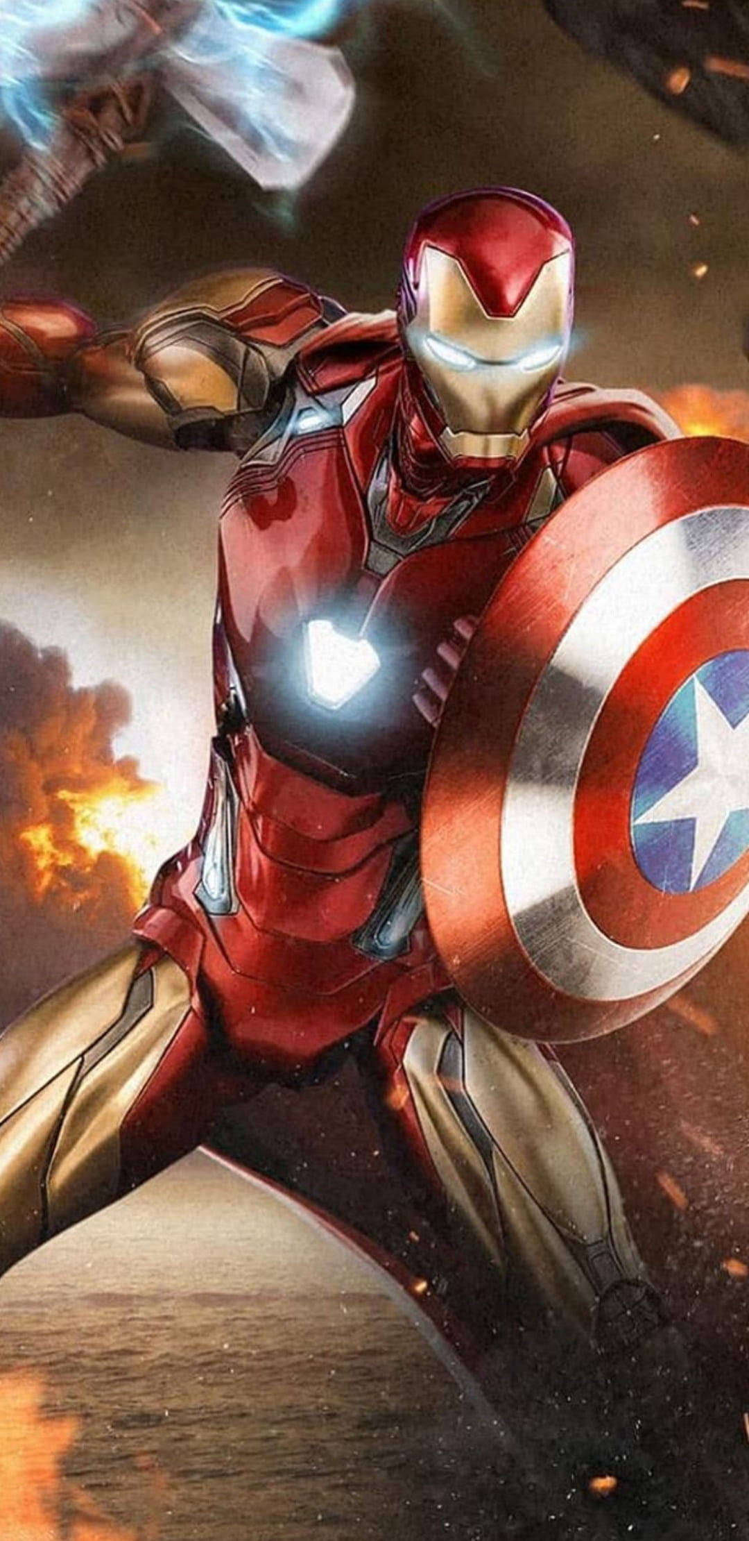 Captain America Shield Iphone Iron Man Background