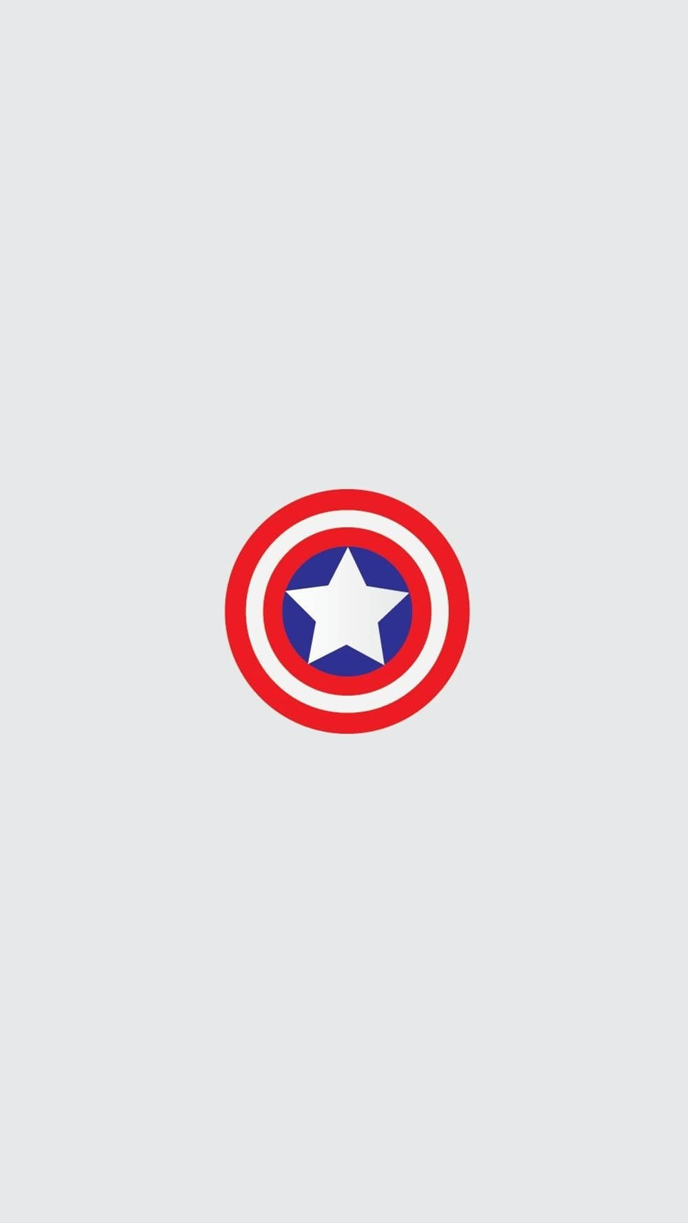 Captain America Shield Iphone Minimalist White Aesthetic Background